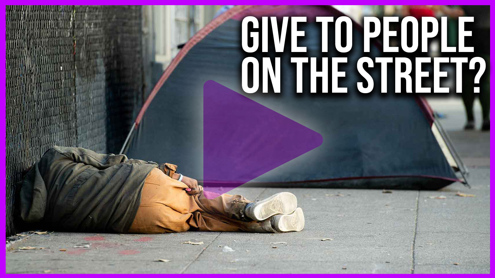 Should you give to people on the street?